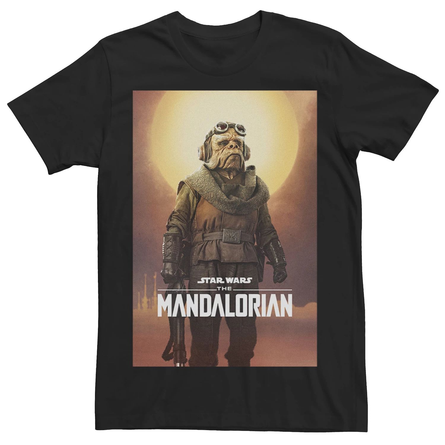 

Мужская футболка с плакатом с персонажем The Mandalorian Kuiil Star Wars