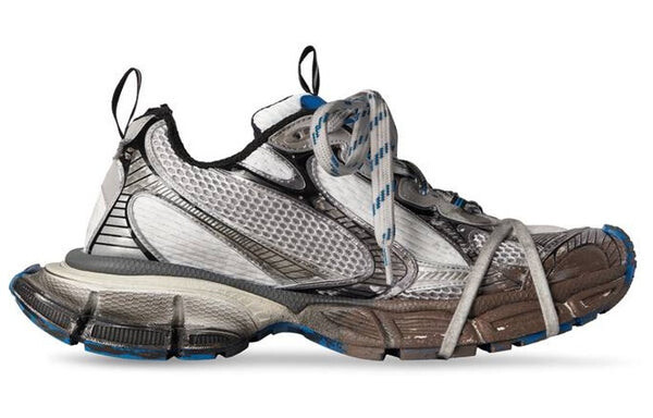 Кроссовки 3xl sneakers 'worn out grey white and blue mesh and polyurethane' Balenciaga, белый — фото 2