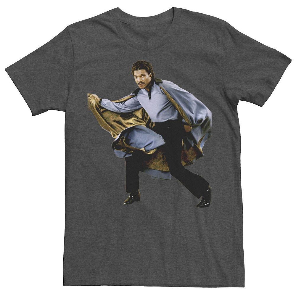 

Мужская футболка с портретом в стиле ретро «Звездные войны» Lando Calrissian Star Wars, цвет Charcoal Heather