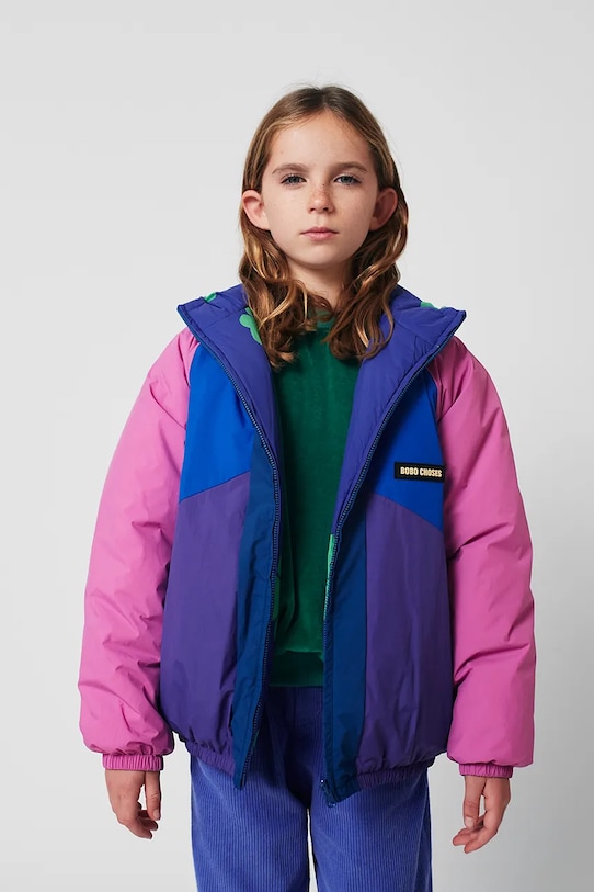 

Детская двусторонняя куртка Lucky Clover Bobo Choses, фиолетовый