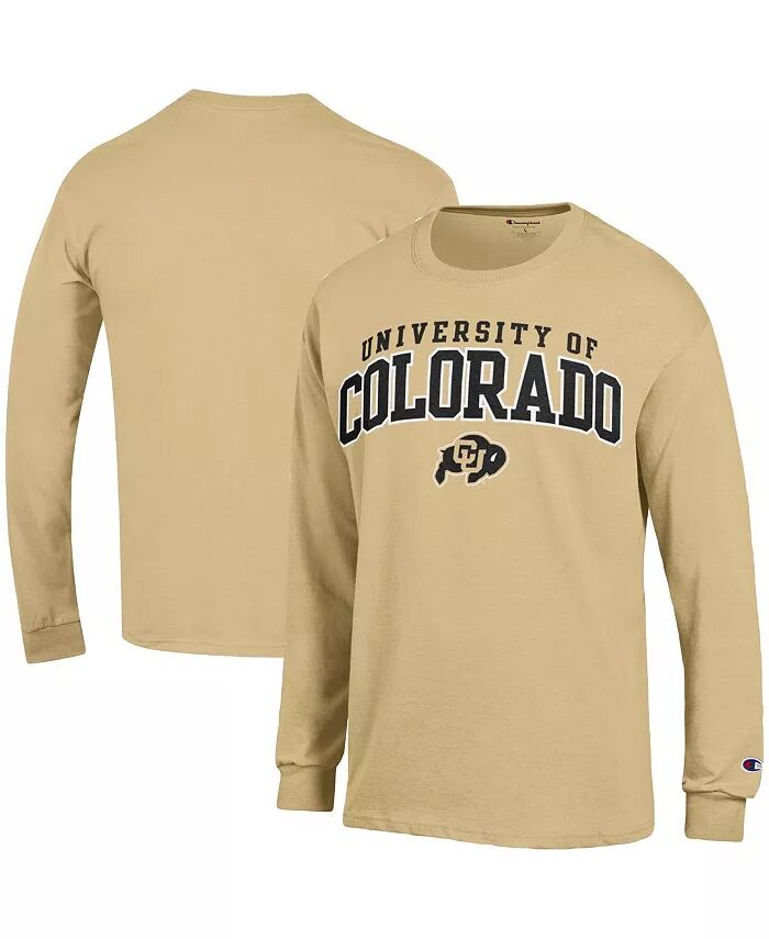 

Мужская загорелая футболка Colorado Buffaloes Property Of с длинным рукавом Champion