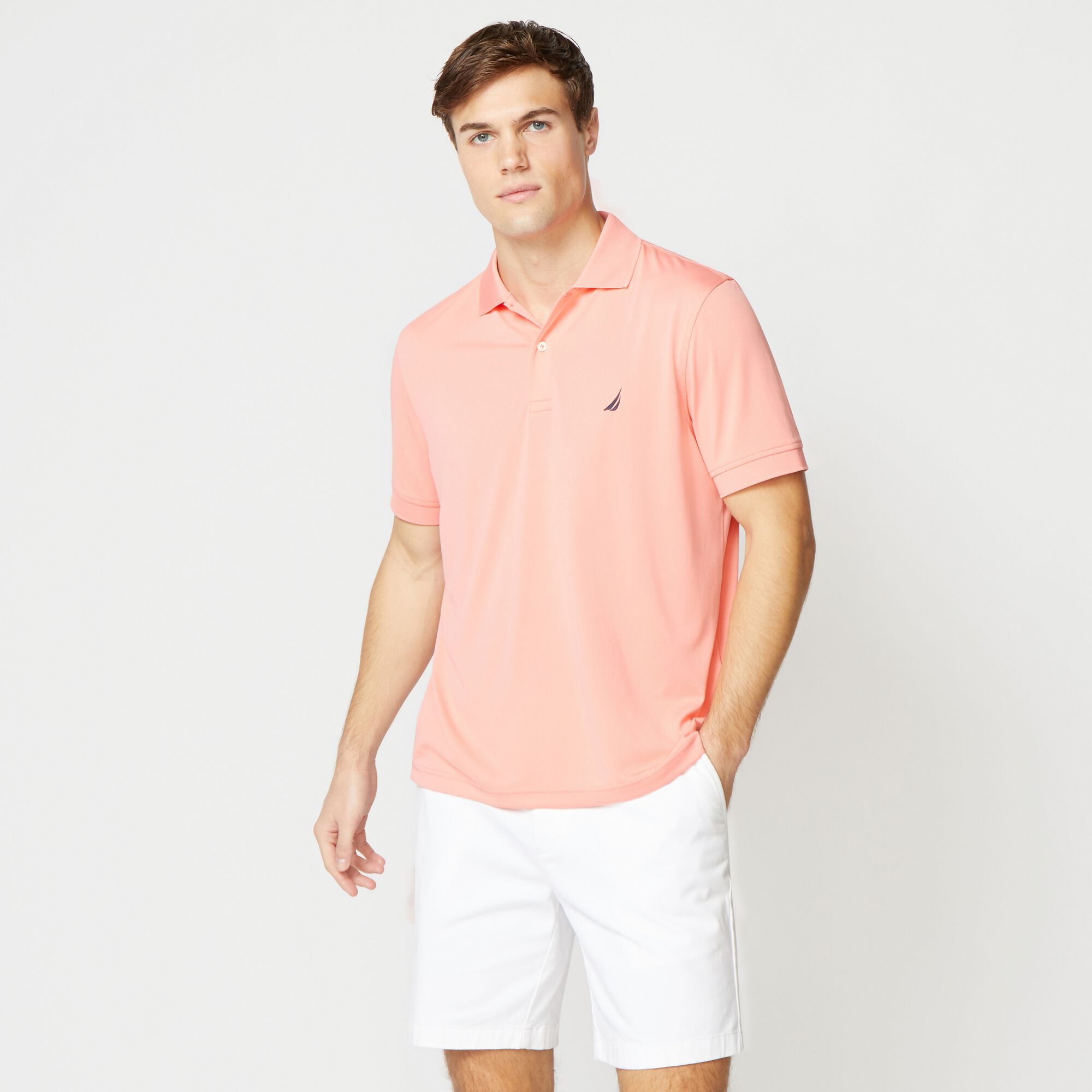 

Мужская футболка-поло для гольфа Nautica Classic Fit Performance, цвет pale coral