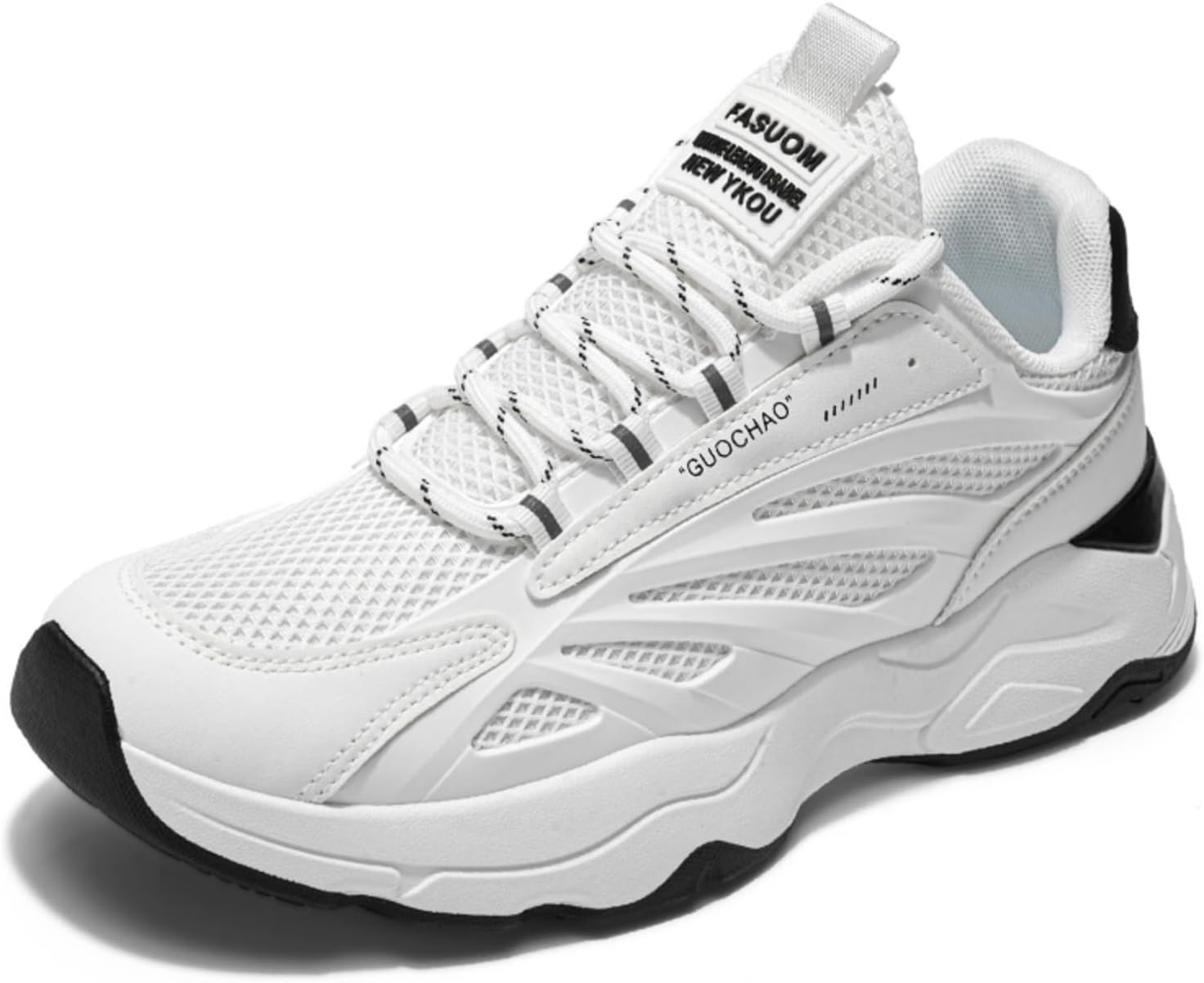 

Мужские спортивные кроссовки на массивной подошве, модная спортивная обувь- идеально подходят для активного отдыха, тренировок в спортзале и повседневной носки Kpdwfms, белый