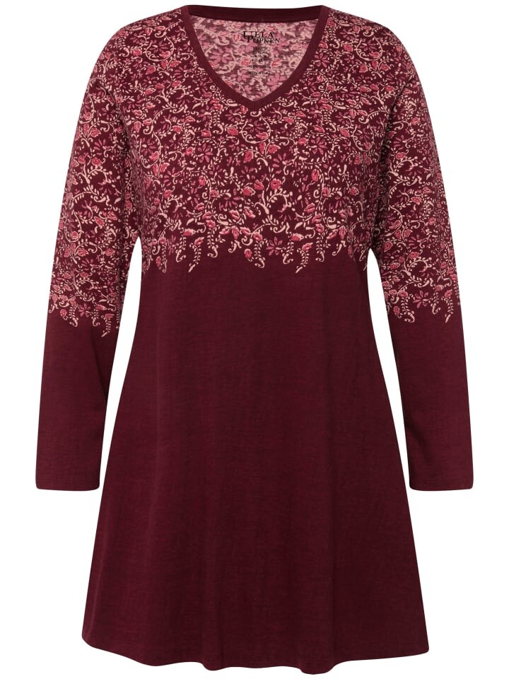 

Футболка Ulla Popken Longshirt, цвет dunkle beere