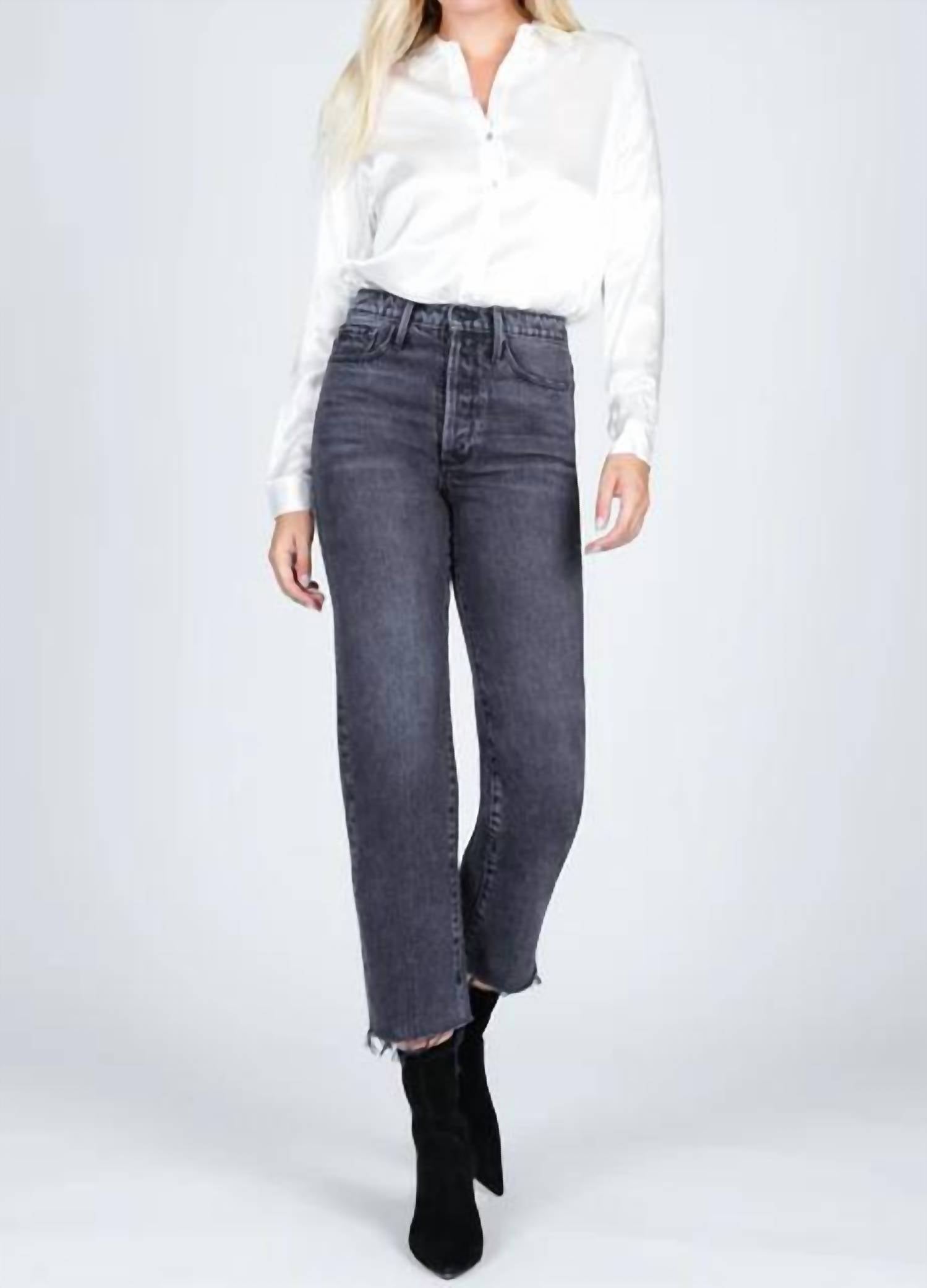 

Укороченные джинсы Parker Vintage в цвете Moonbeam Black Orchid
