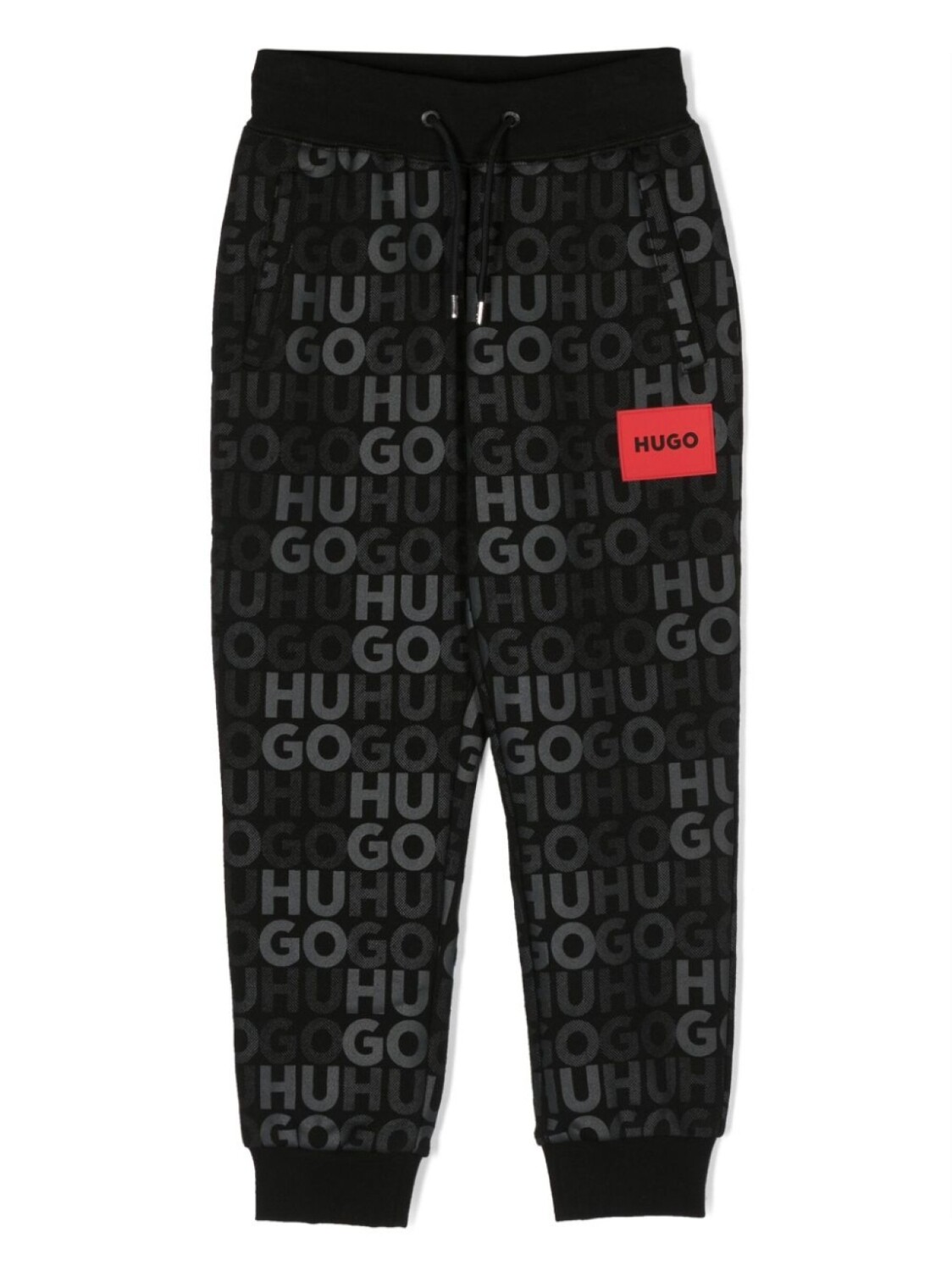 

HUGO KIDS спортивные брюки с логотипом, черный