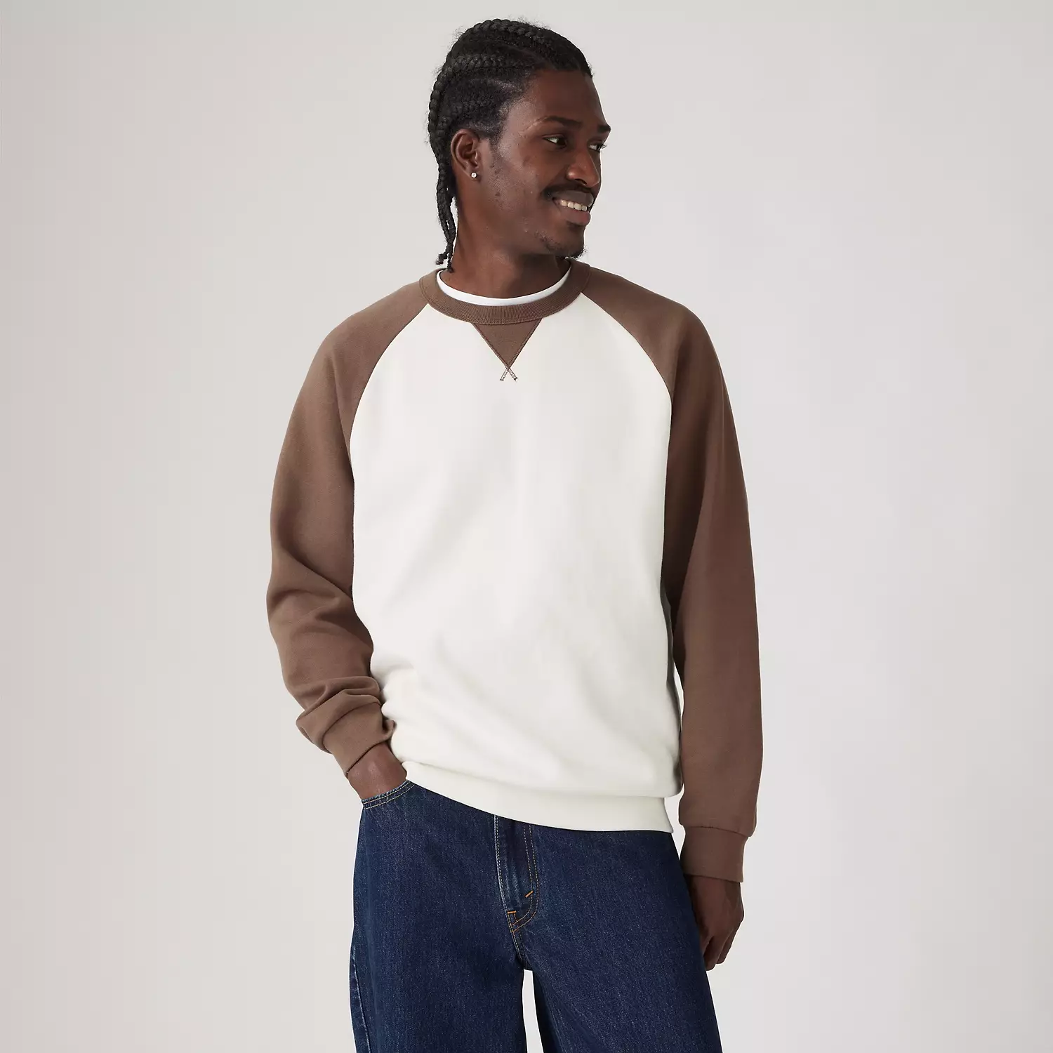 

Толстовка с круглым вырезом Red Tab Levi's, цвет Andorra - Brown