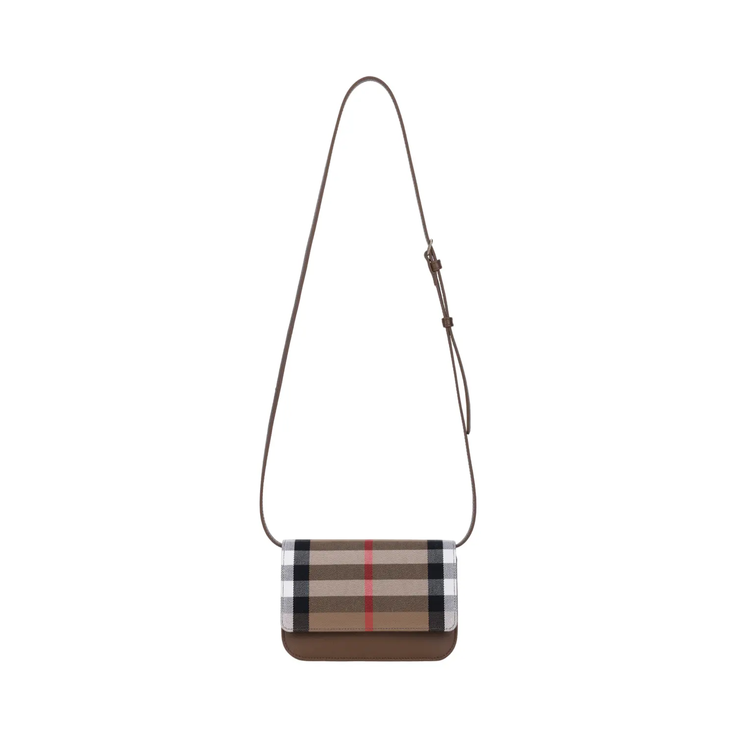 

Burberry Кожаная женская сумка через плечо маленькая коричневая