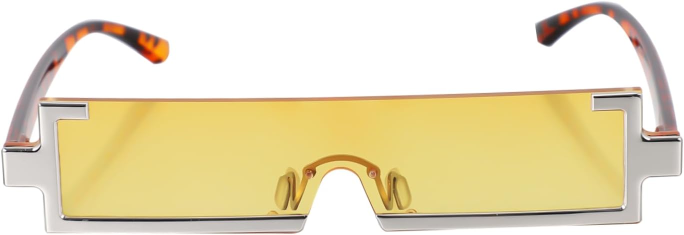 

1 шт. Стильные квадратные солнцезащитные очки для женщин и мужчин. Креативные очки с защитой от УФ-излучения и удобной оправой для повседневного использования. Модный дизайн с леопардовым принтом PACKOVE, Leopard