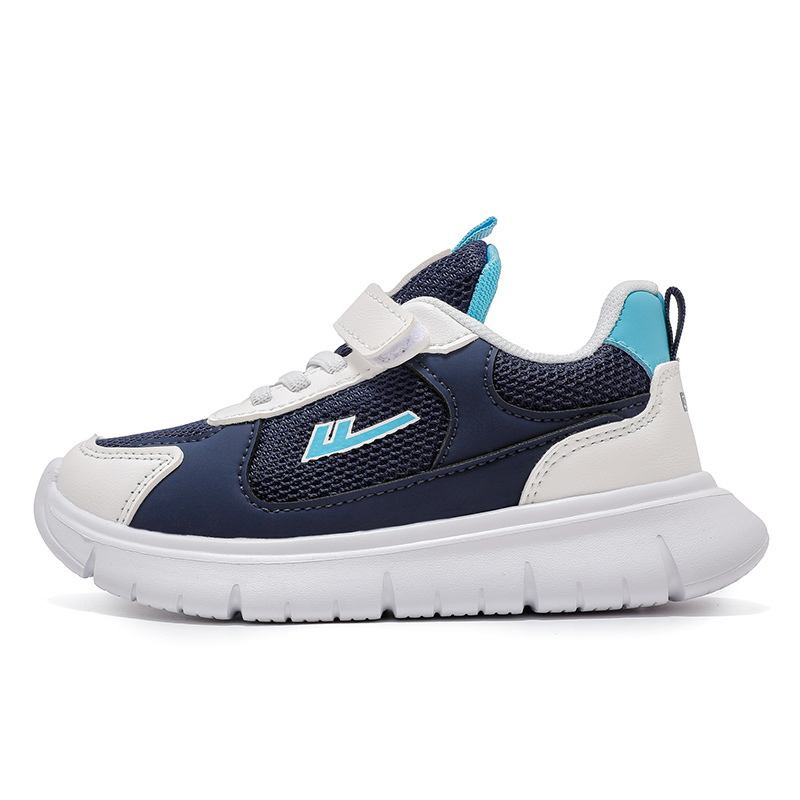 

WARRIOR Скользостойкие противоударные легкие амортизирующие низкие повседневные ботинки dark blue white детские