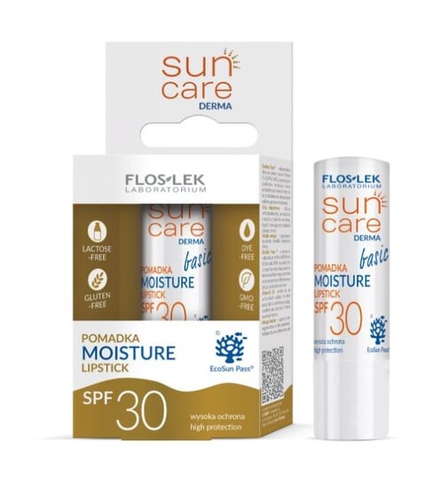 

Защитная губная помада Sun Care Derma MOISTURE SPF 30 4г, Floslek