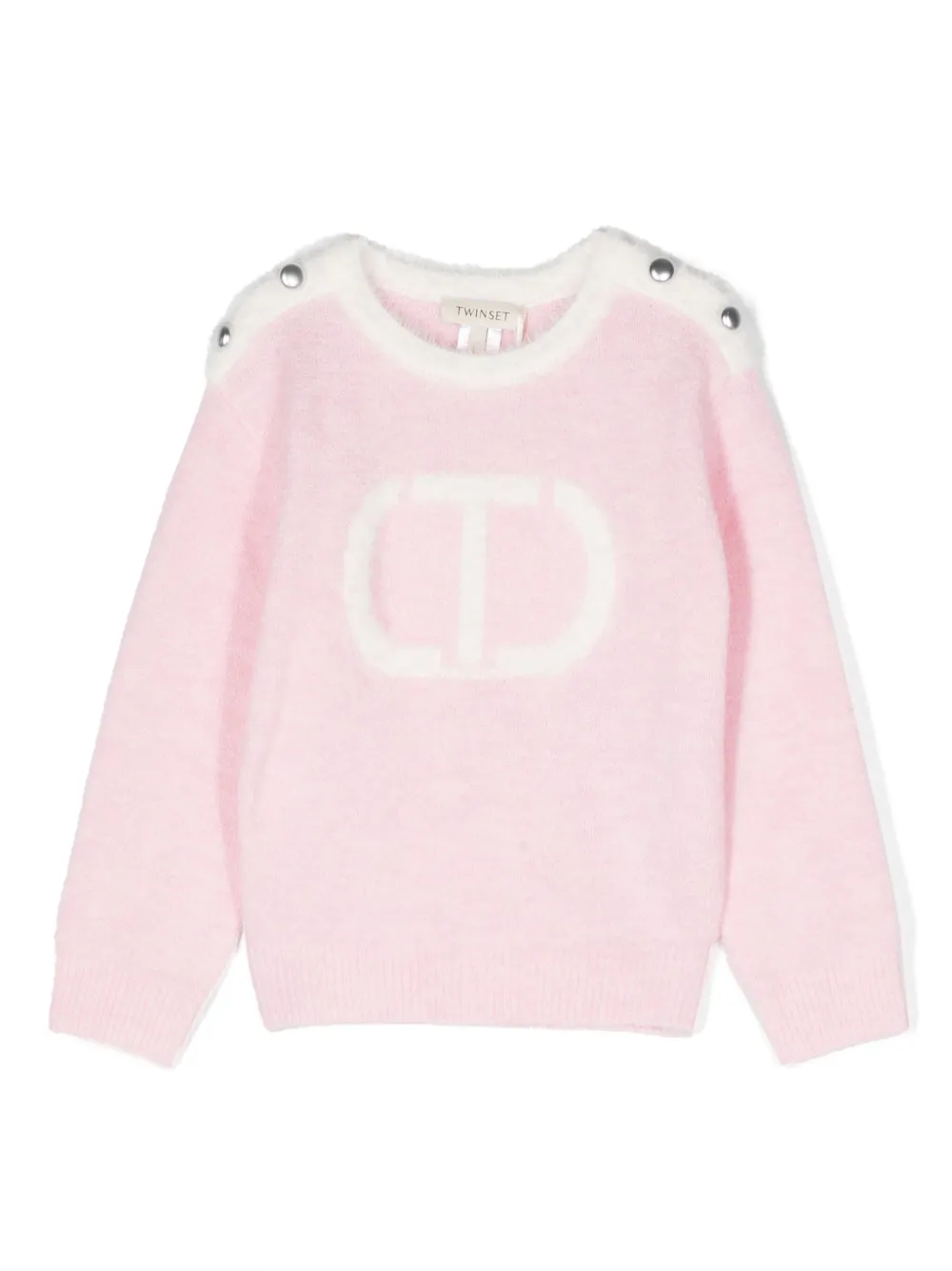 

Джемпер с логотипом TWINSET Kids, розовый