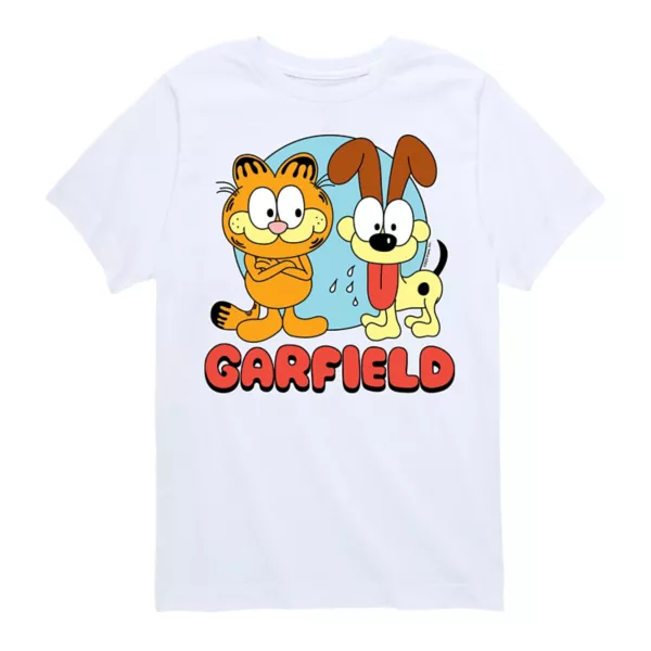 

Футболка с рисунком Garfield и Odie для мальчиков 8-20 лет Licensed Character, белый