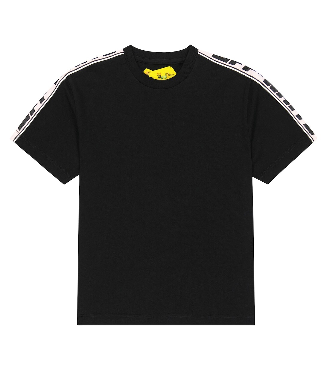 

Футболка из хлопкового джерси с логотипом Off-White, черный