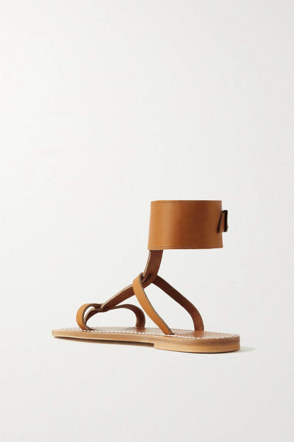 K JACQUES ST TROPEZ + NET SUSTAIN Кожаные сандалии Caravelle, бежевый