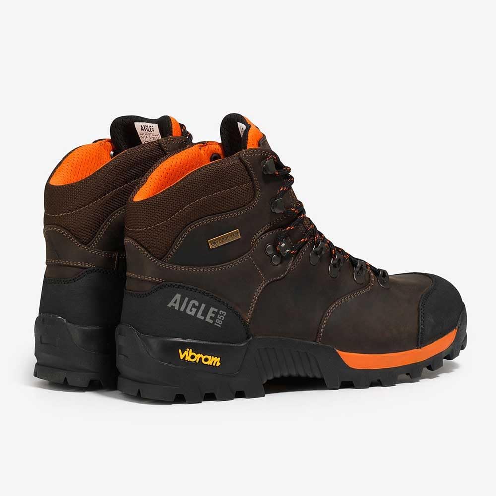 Мужские ботинки Aigle Altavio из кожи, темно-коричневый — фото 4