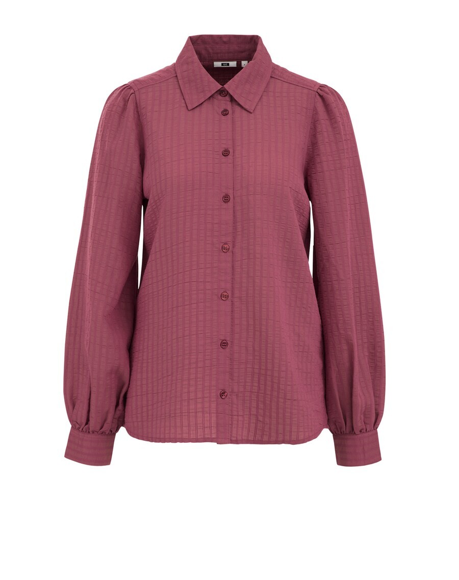 

Рубашка WE Fashion Blouse, цвет dusky pink/dark pink