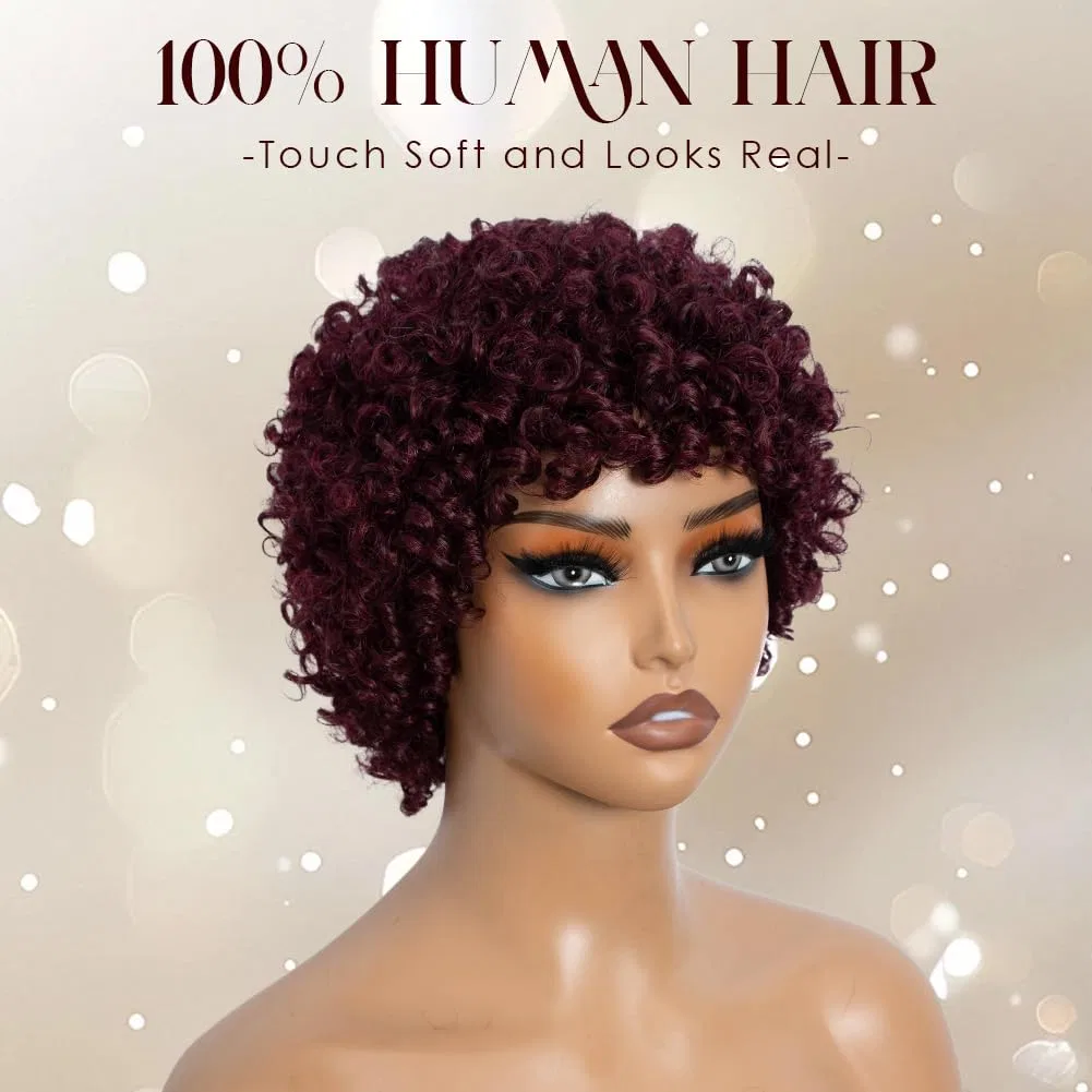 Натуральный афро-парик «Afro Kinky Bulk Wig» из человеческих волос Joedir, 99J — фото 3