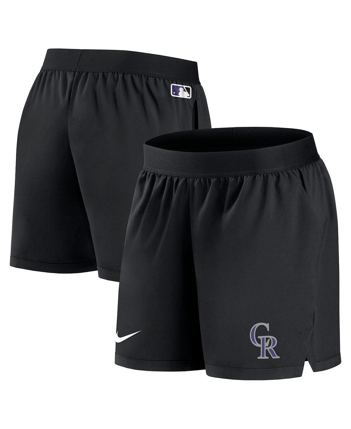 

Черные женские шорты Colorado Rockies Authentic Collection Team Performance Nike, черный