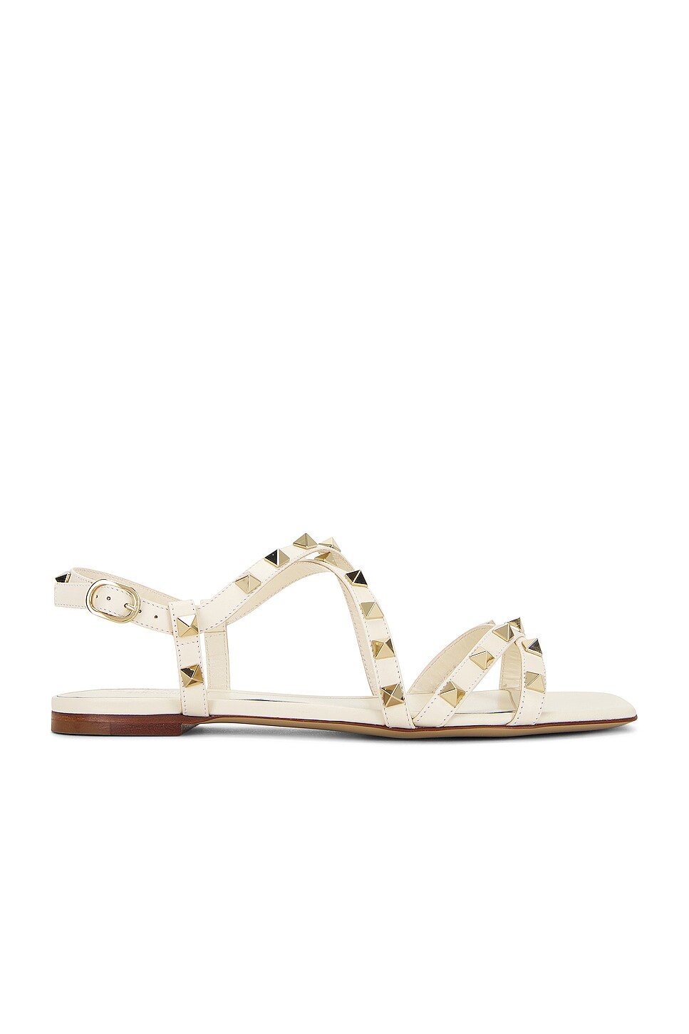 

Сандалии Rockstud Valentino Garavani, цвет Light Ivory