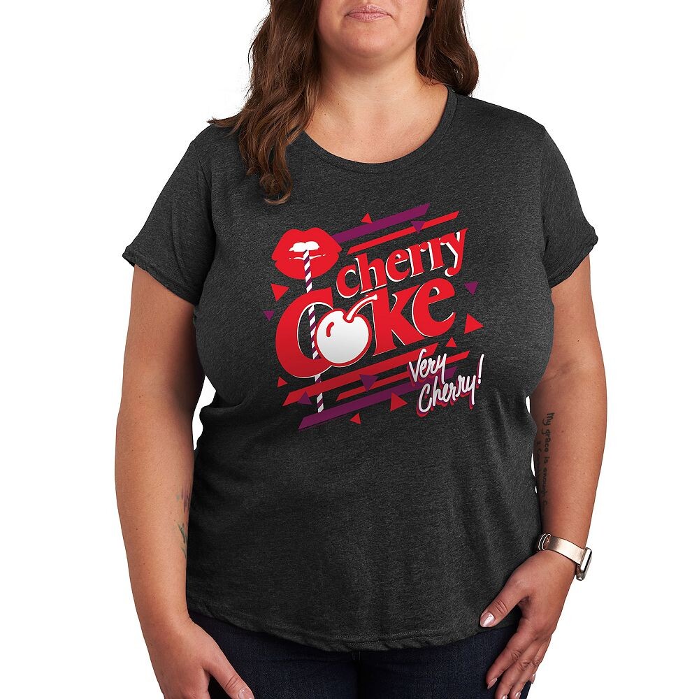 

Футболка Plus с рисунком Cherry Coke Very Cherry Licensed Character, цвет Heather Charcoal