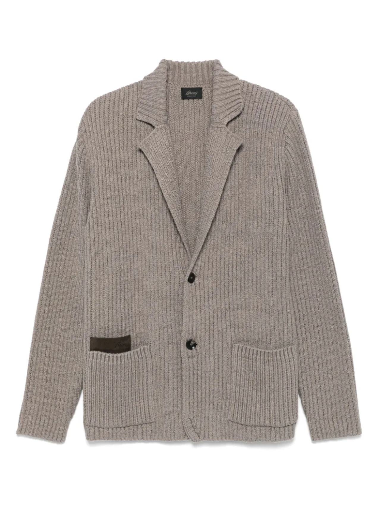 

Пиджак из трикотажного полотна Brioni, серый