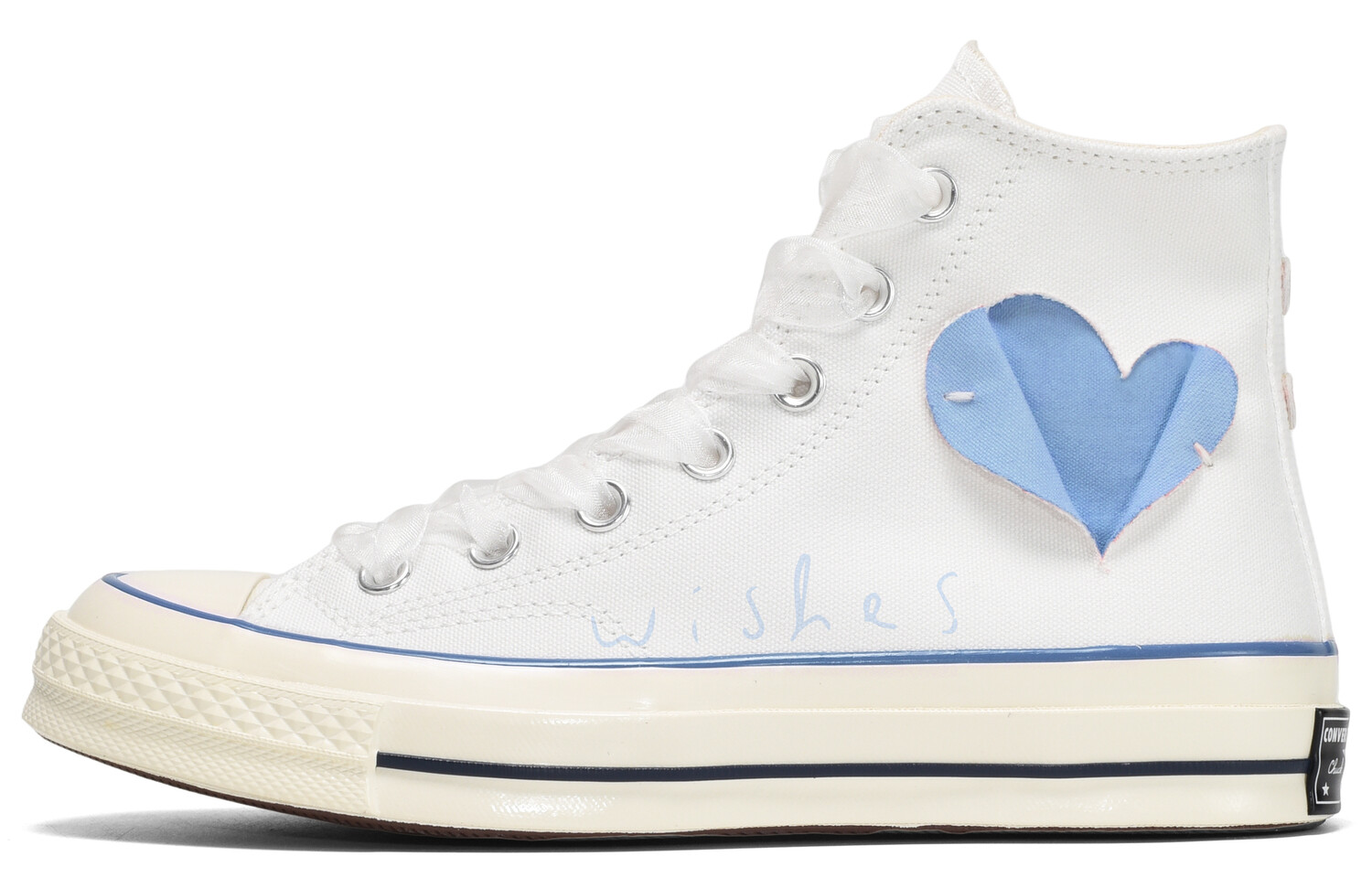 

1970-е годы. Кеды унисекс с высоким берцем, синие/белые. Converse