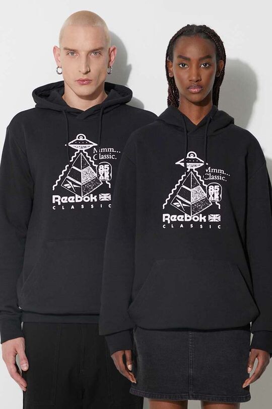 

Хлопковая толстовка Reebok, черный