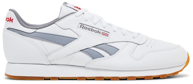 

Кроссовки Reebok Classic Leather 'White Cold Grey Gum', белый