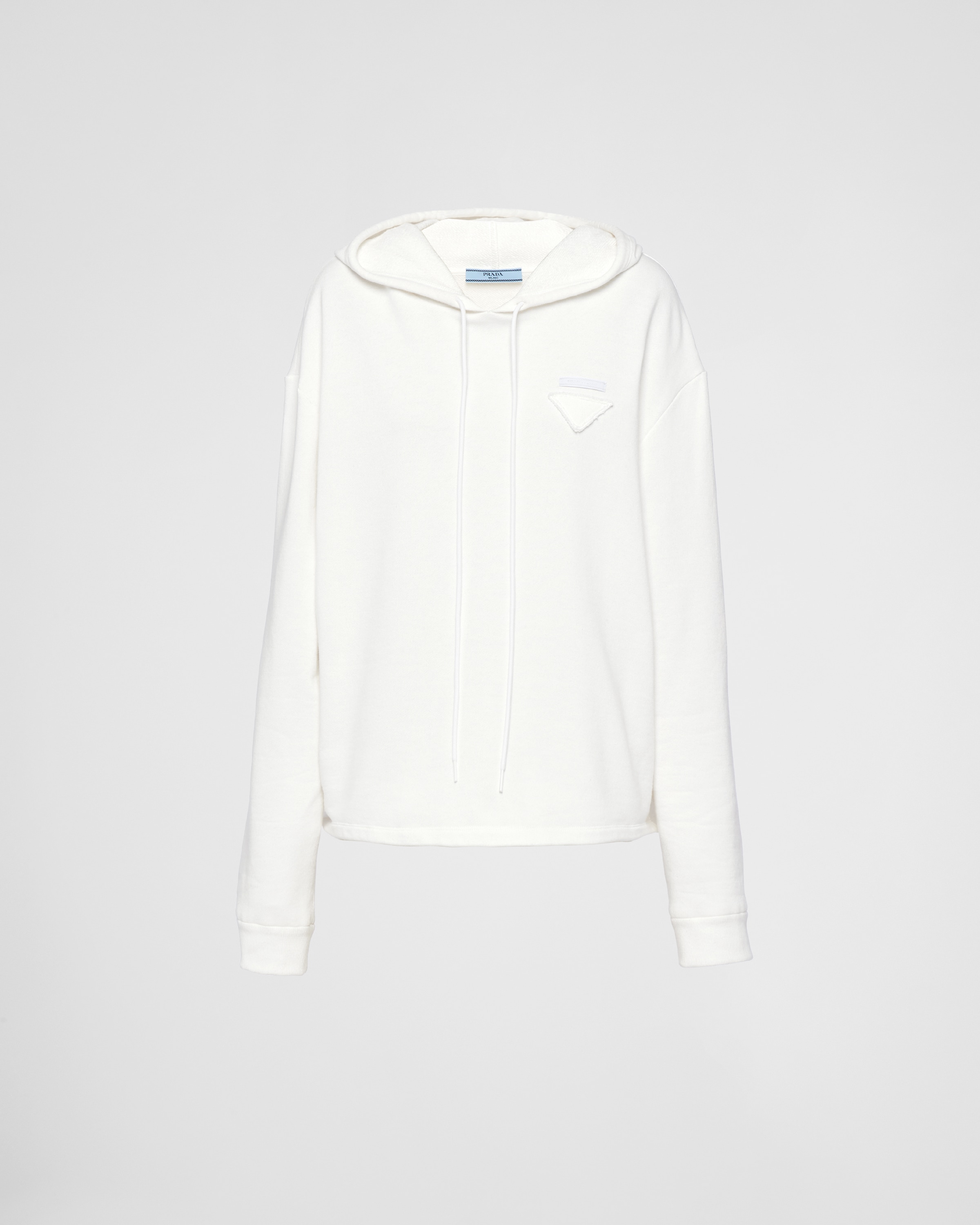 

Увеличенное худи Prada, белая