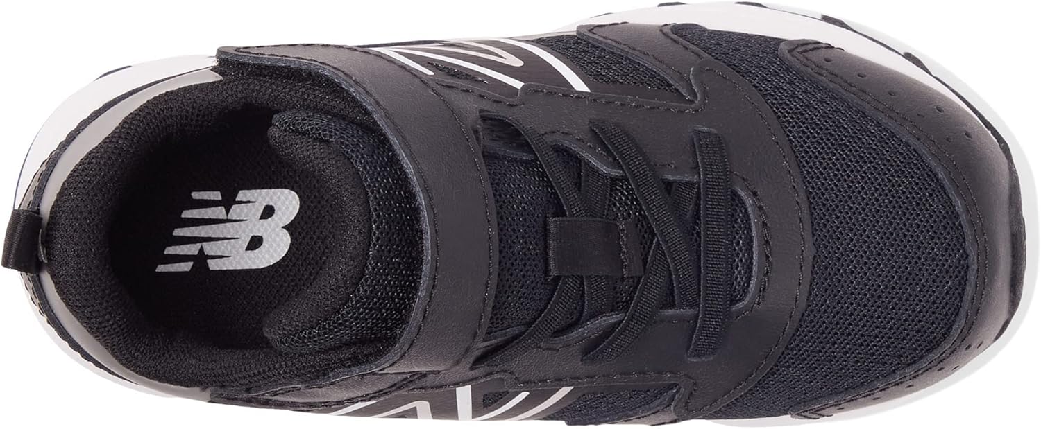 Кроссовки New Balance детские унисекс Fresh Foam 650 V1 с эластичными шнурками и верхней застежкой, белый/черный — фото 3