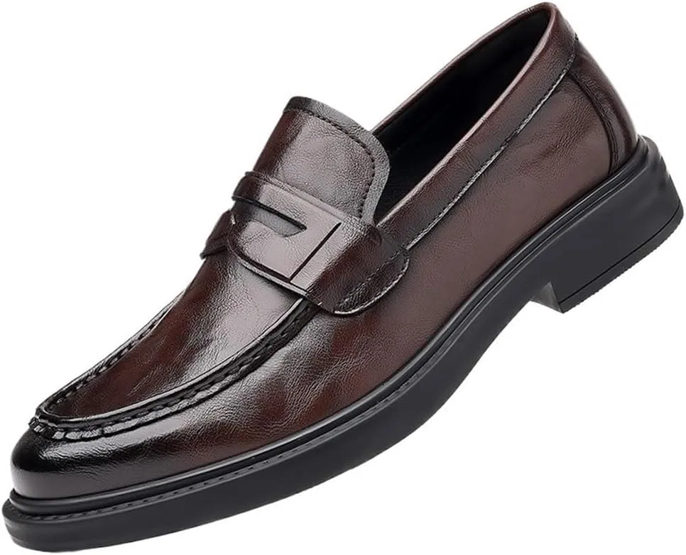 Лоферы кожаные Vintage British Designer Oxford Brown DHFIRUFSHLO