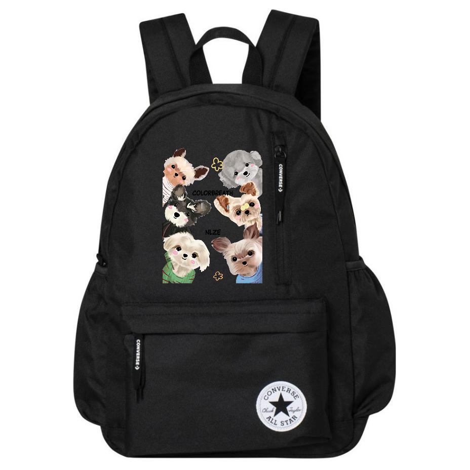 

Converse Полиэстеровый рюкзак средний унисекс черный, 6 Pack Cute Puppy