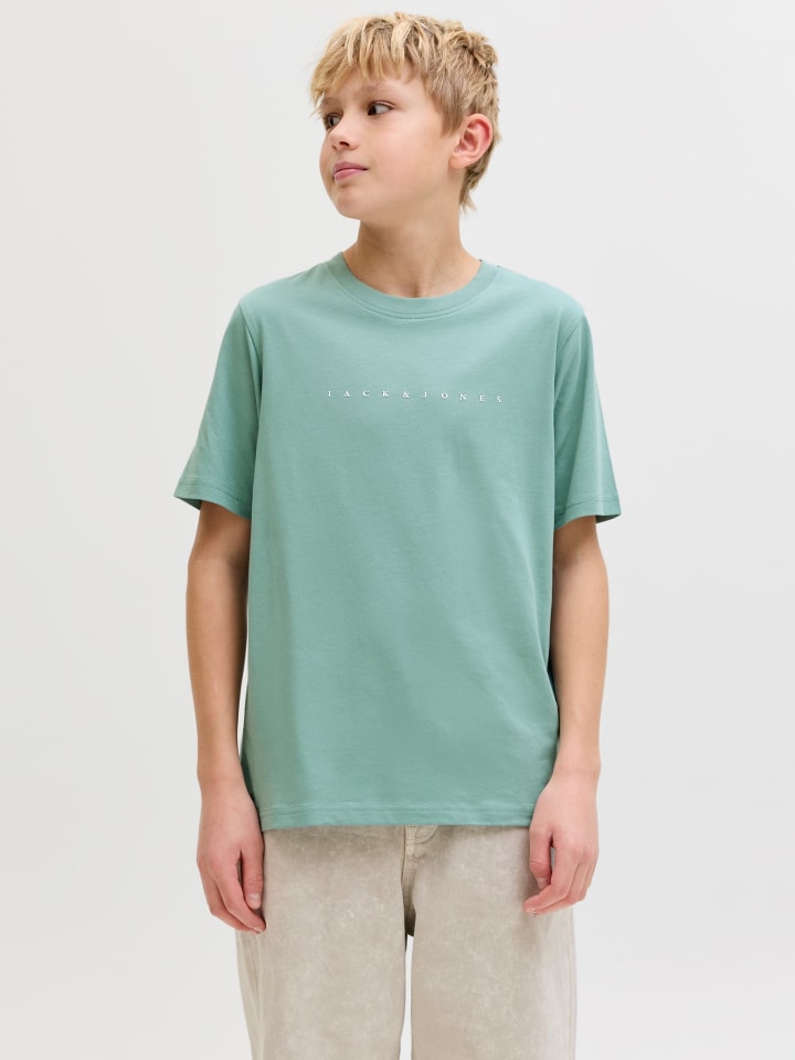 JACK & JONES Junior Футболка JJESTAR минерально-синего цвета — фото 2