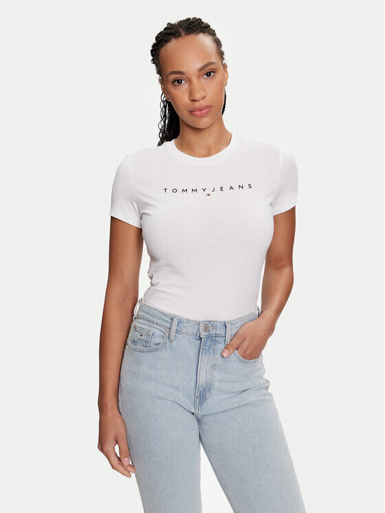 

Футболка узкого кроя Tommy Jeans, белый