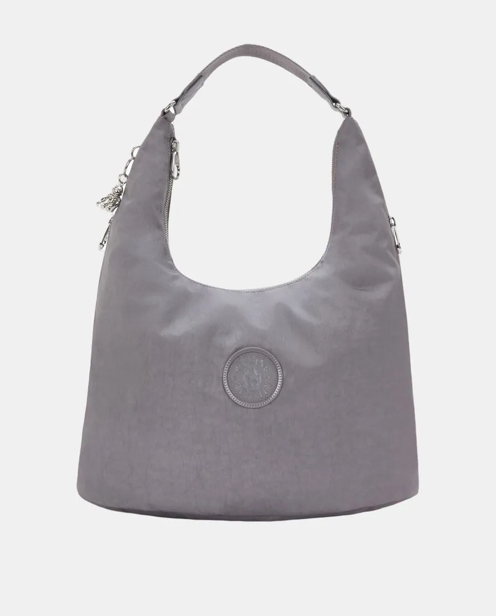 

Средняя сумка через плечо на молнии Kipling, серый