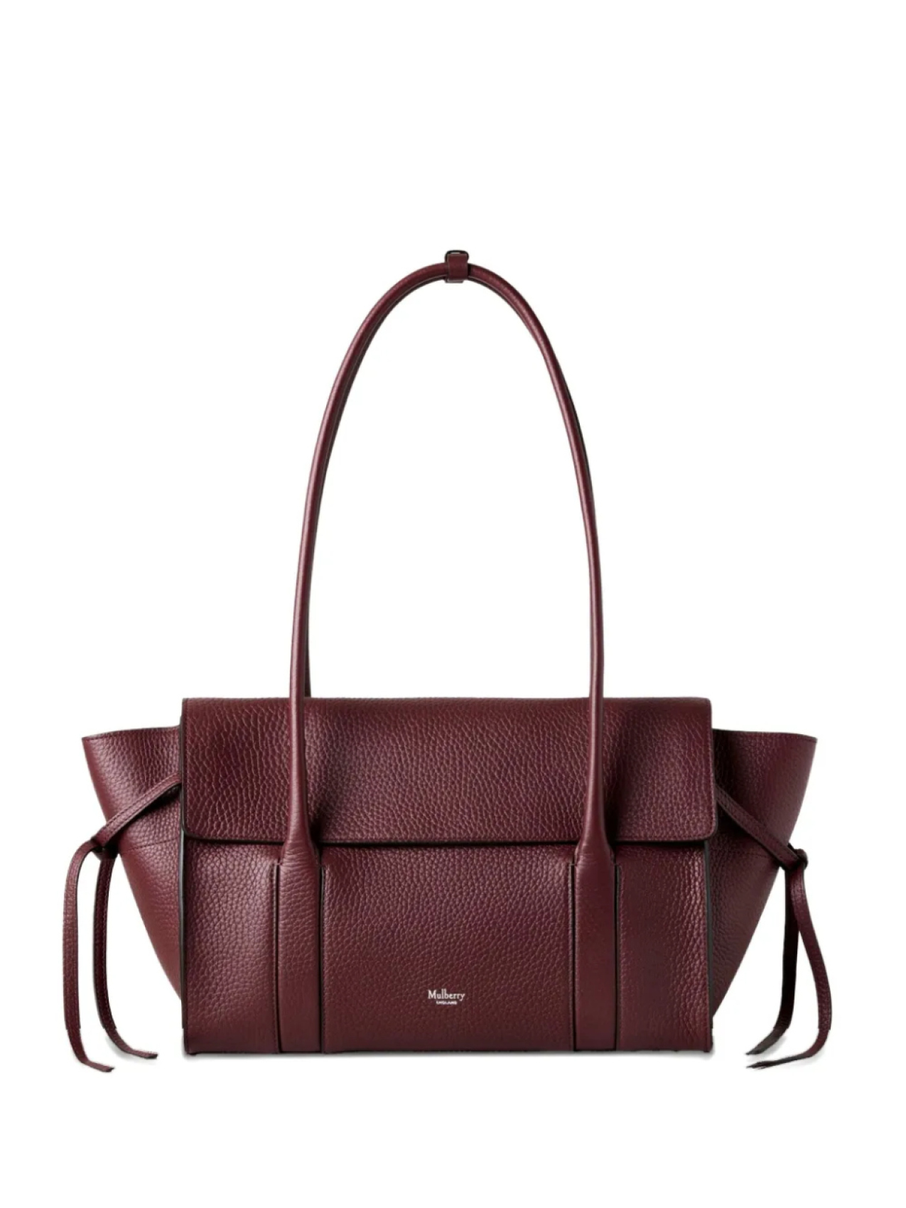 

Маленькая мягкая структурированная сумка через плечо Bayswater Mulberry, красный