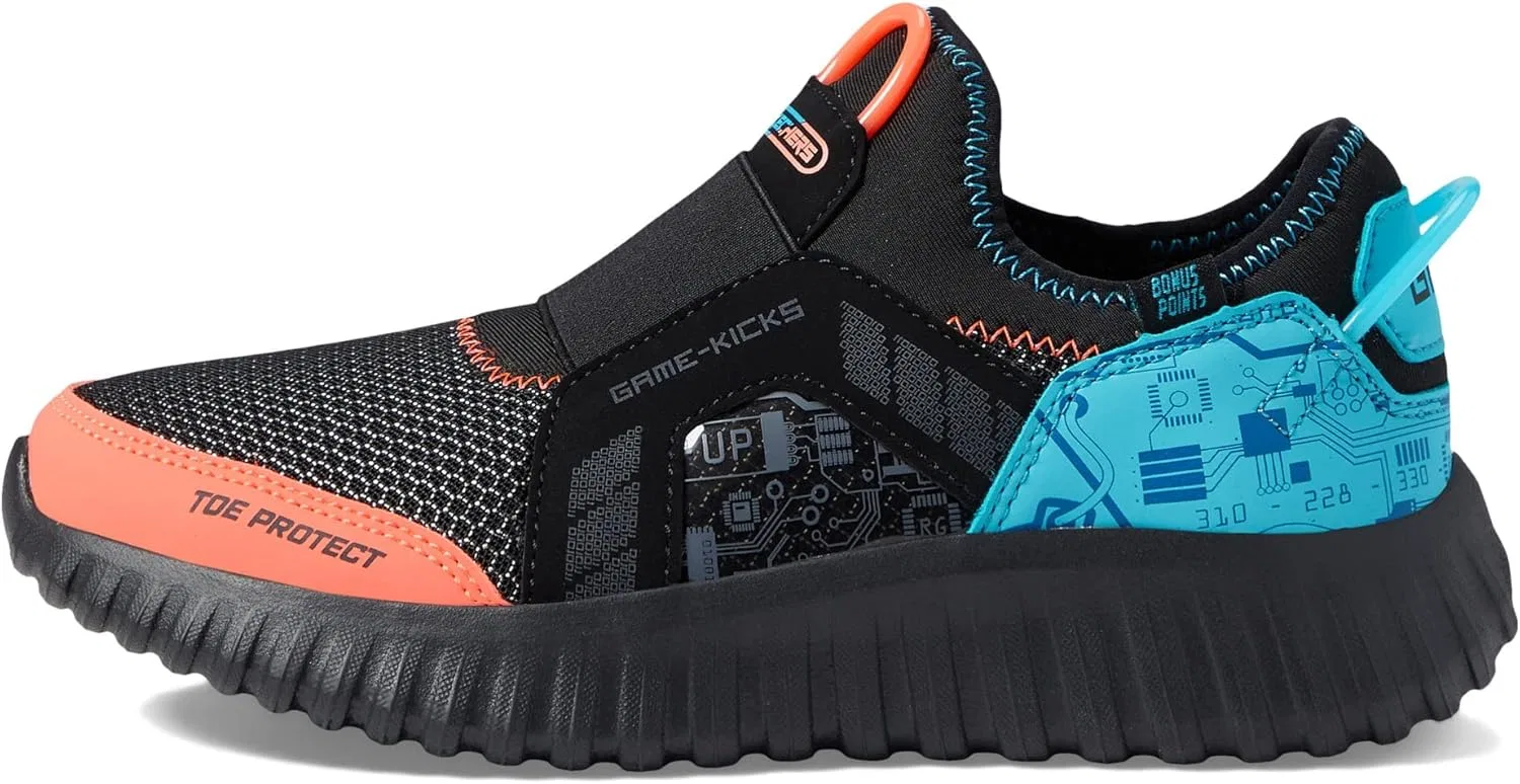 Детские кроссовки Skechers Depth Charge 2.0 Double Pointz Platform, Black — фото 4