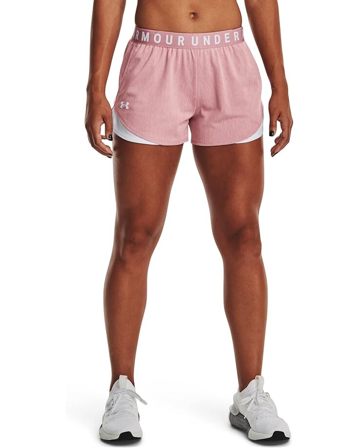 

Шорты Under Armour Play Up 3.0 Twist, цвет Pink Elixir/White/White