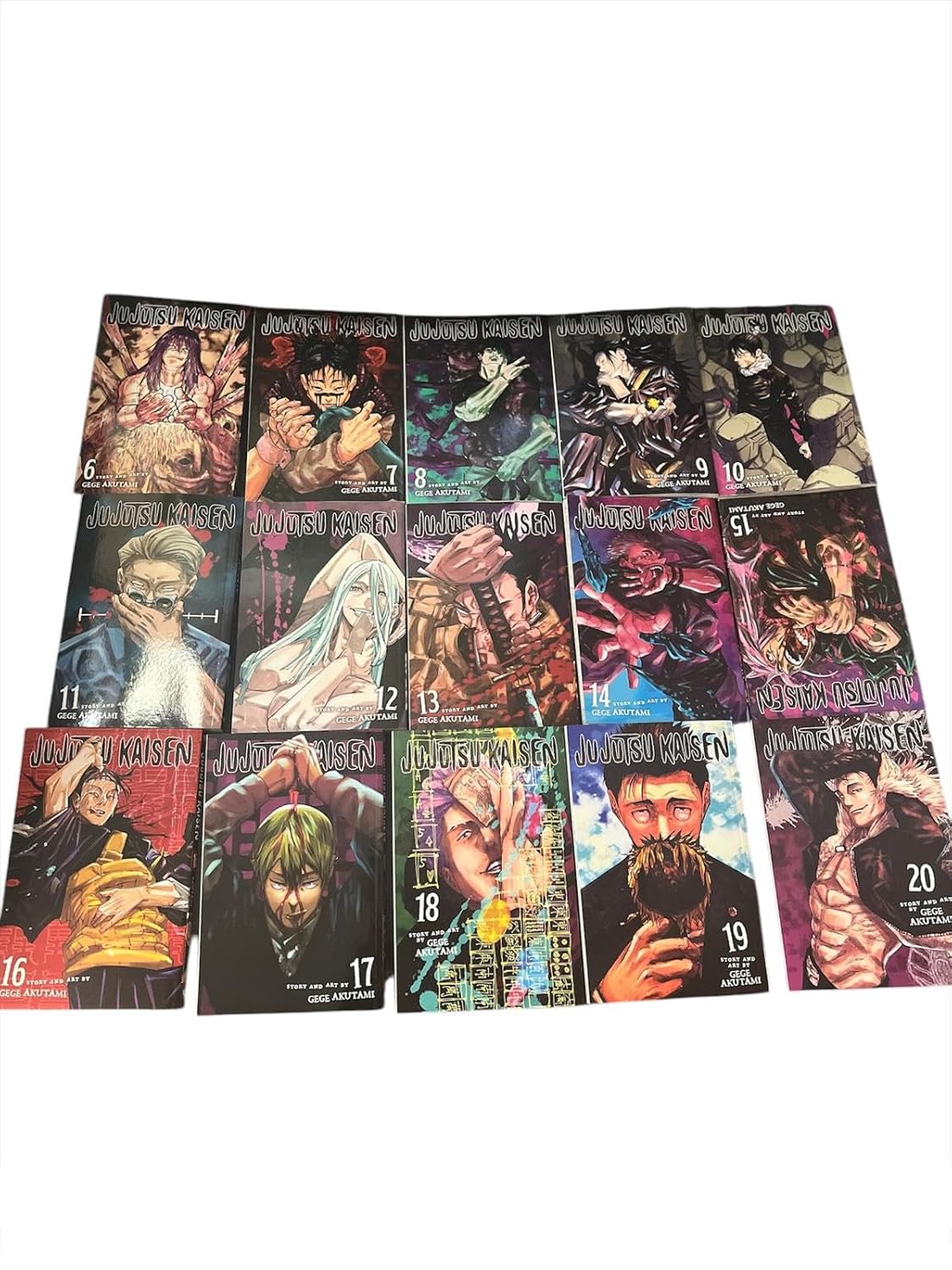 

Jujutsu Kaisen Manga Collection, Volumes 6-20, English Edition, 15 Book Set (Viz Media)