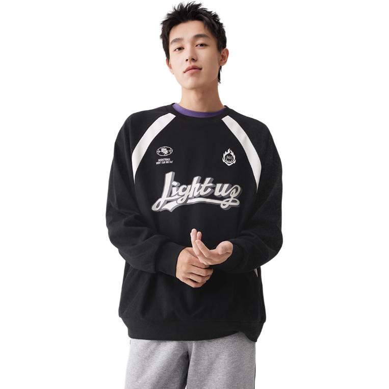 

361° Свитшот Unisex Super Black/Cream White Crew Neck Moderate Regular