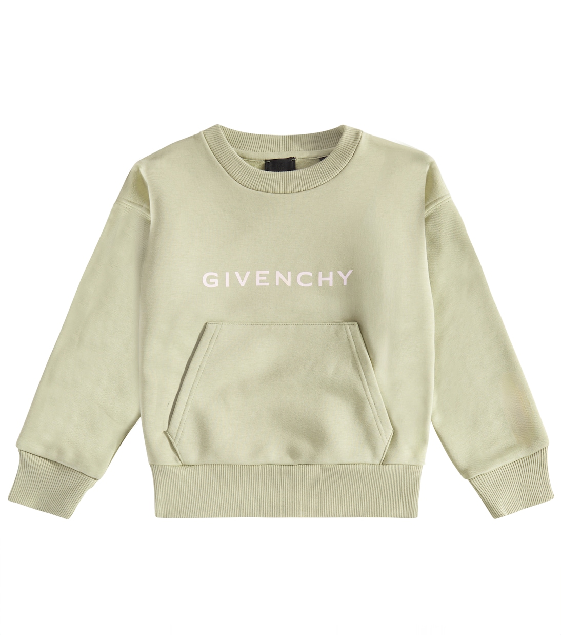 

Толстовка из смесовой хлопковой ткани Givenchy Kids, Lime