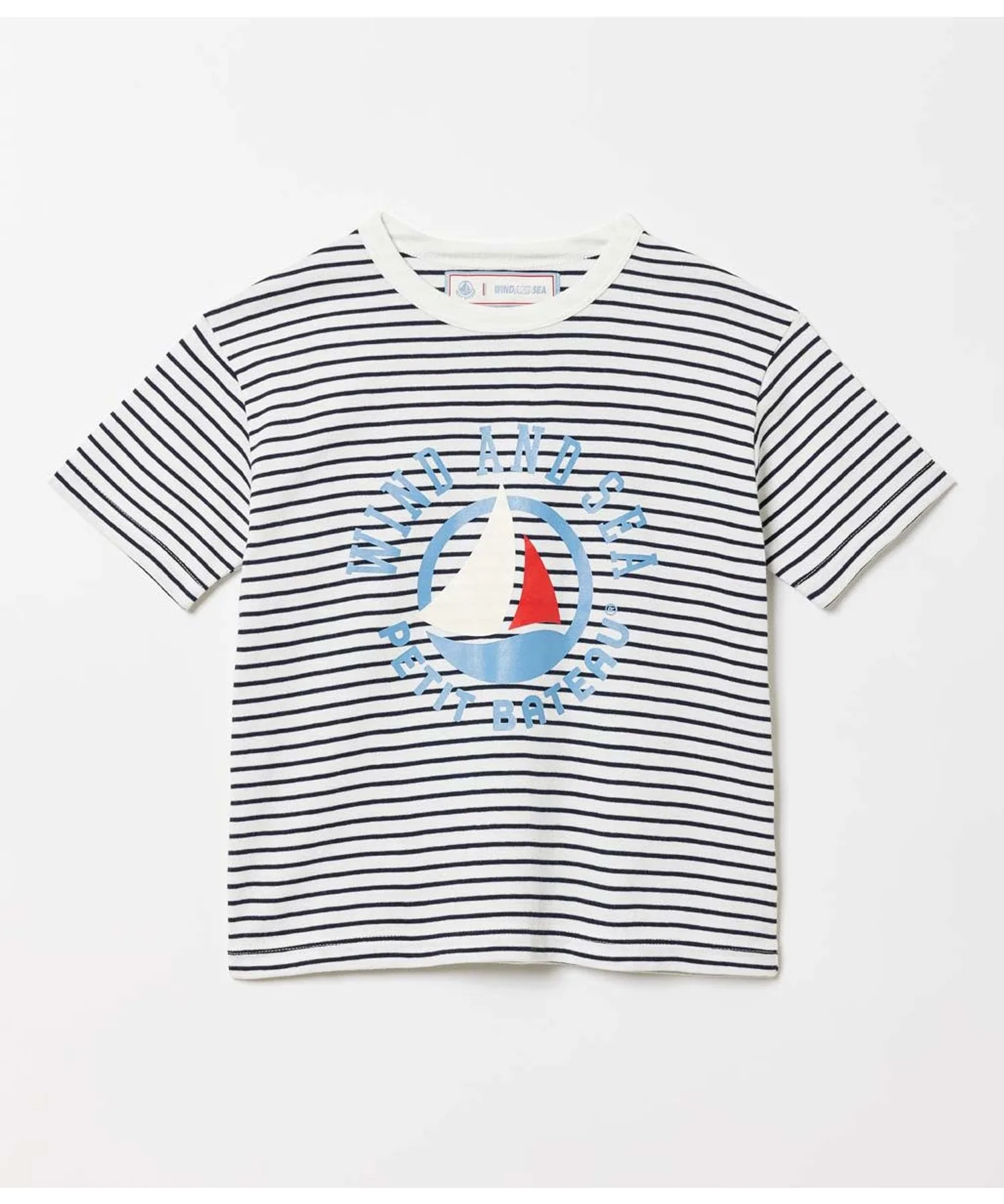 Детская футболка PETIT BATEAU x WIND AND SEA с принтом