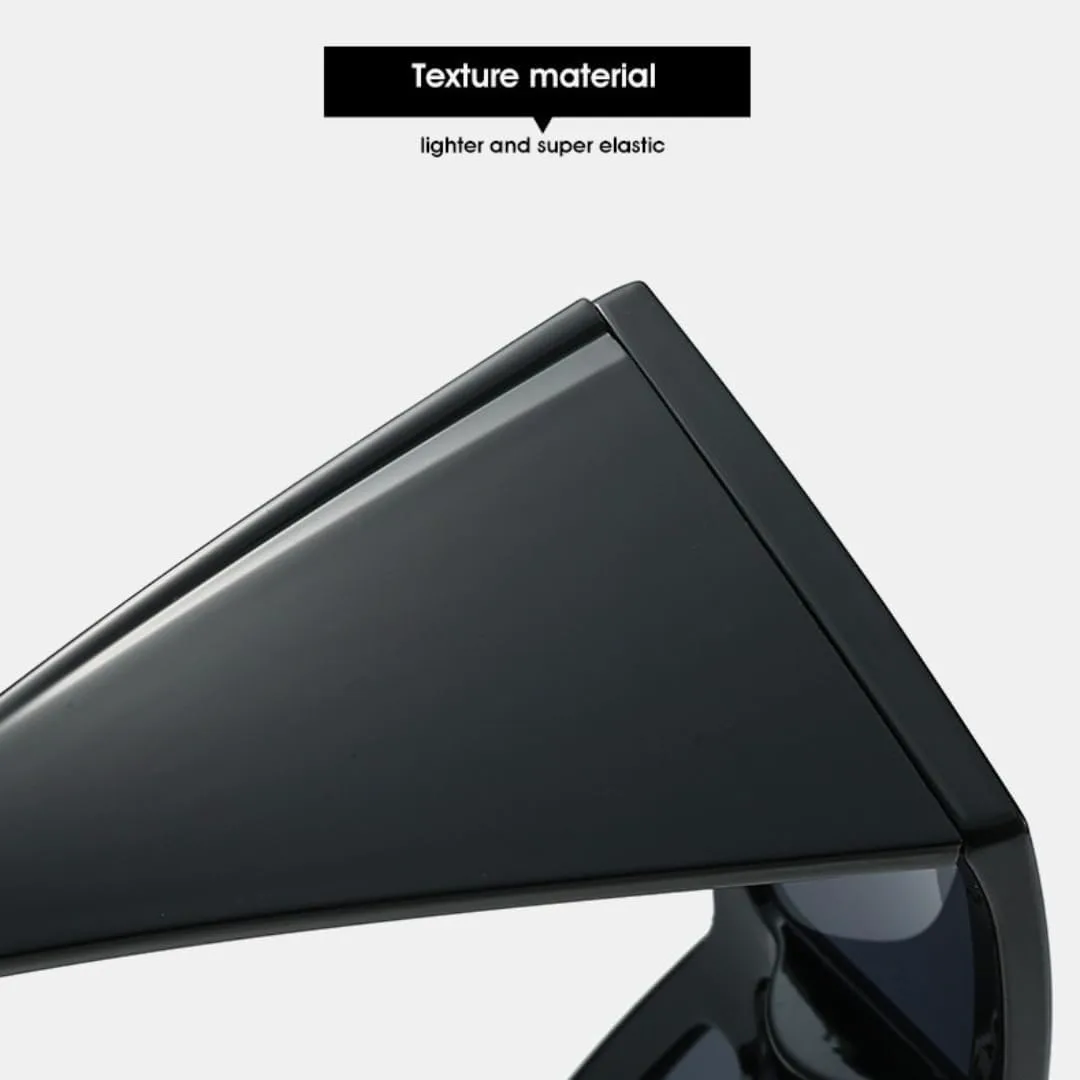 

Женские солнцезащитные очки «кошачий глаз», модные винтажные очки класса люкс с квадратной формой и защитой от УФ-излучения UV400 UATXTAU, Rose Red Green