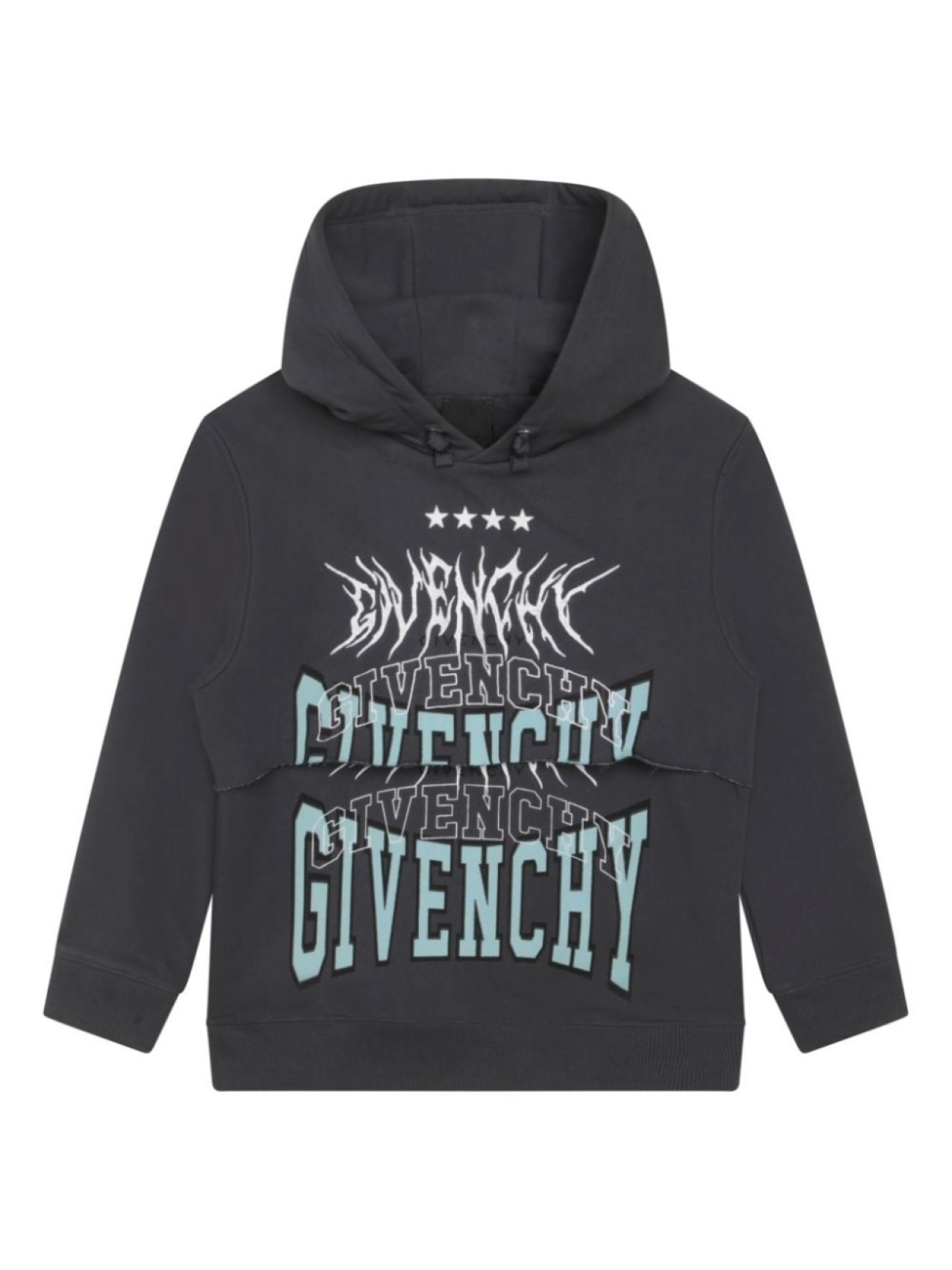 

Givenchy Kids худи с вышитым логотипом, серый