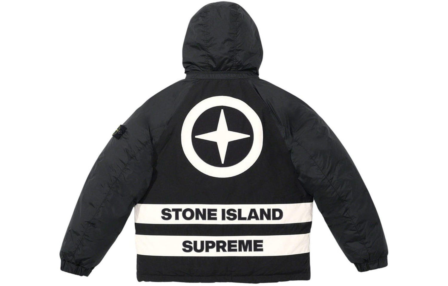 Stone Island Reversible Down Puffer Jacket Supreme, Оливковый Зеленый — фото 2