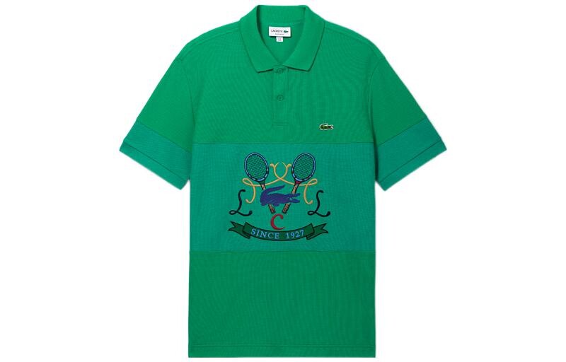 

Рубашка поло мужская зеленая Lacoste, зеленый