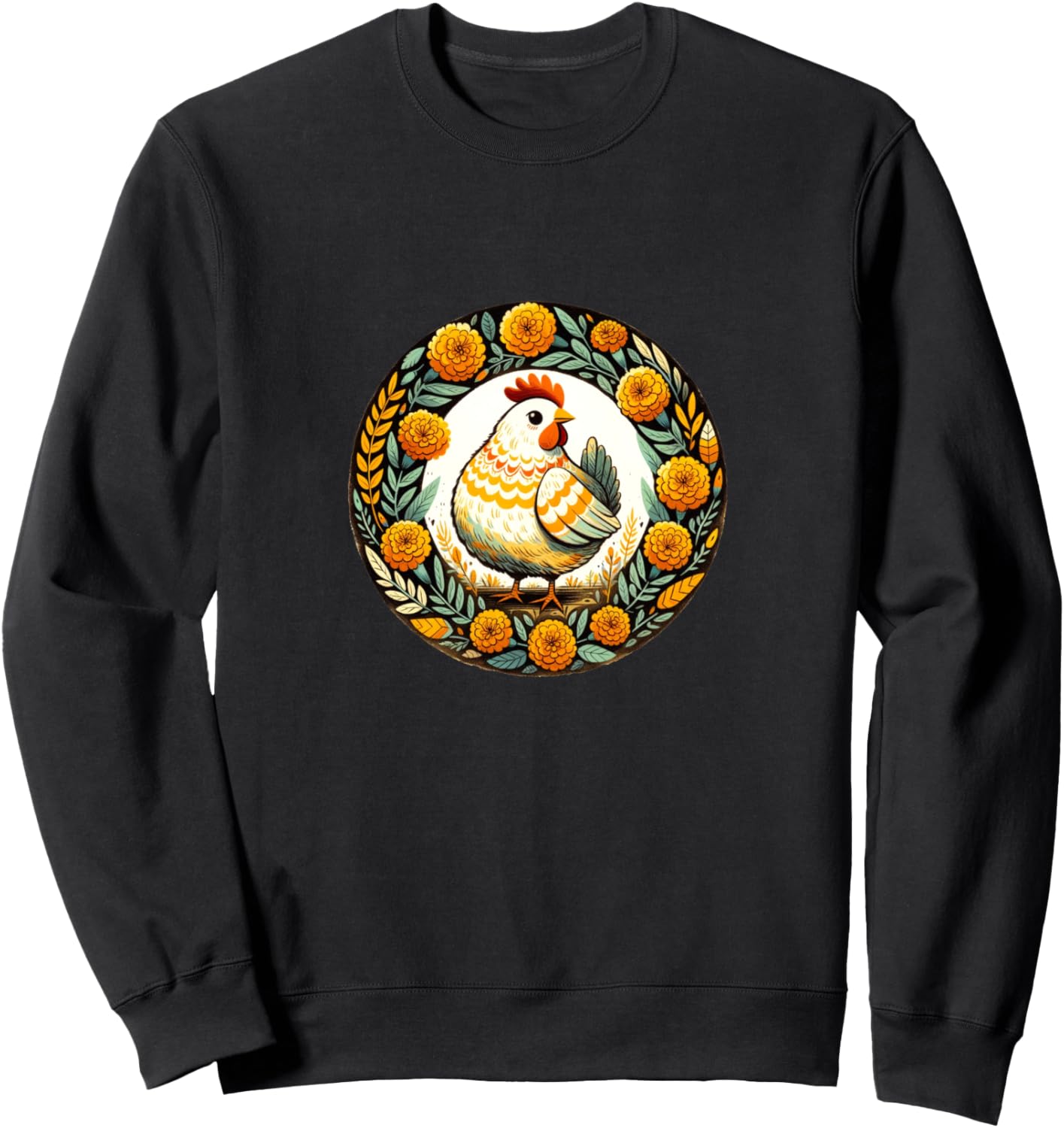 

Милая ретро-толстовка с изображением курицы от Chicken Lady Retro Roosters Hens Snugg, черный
