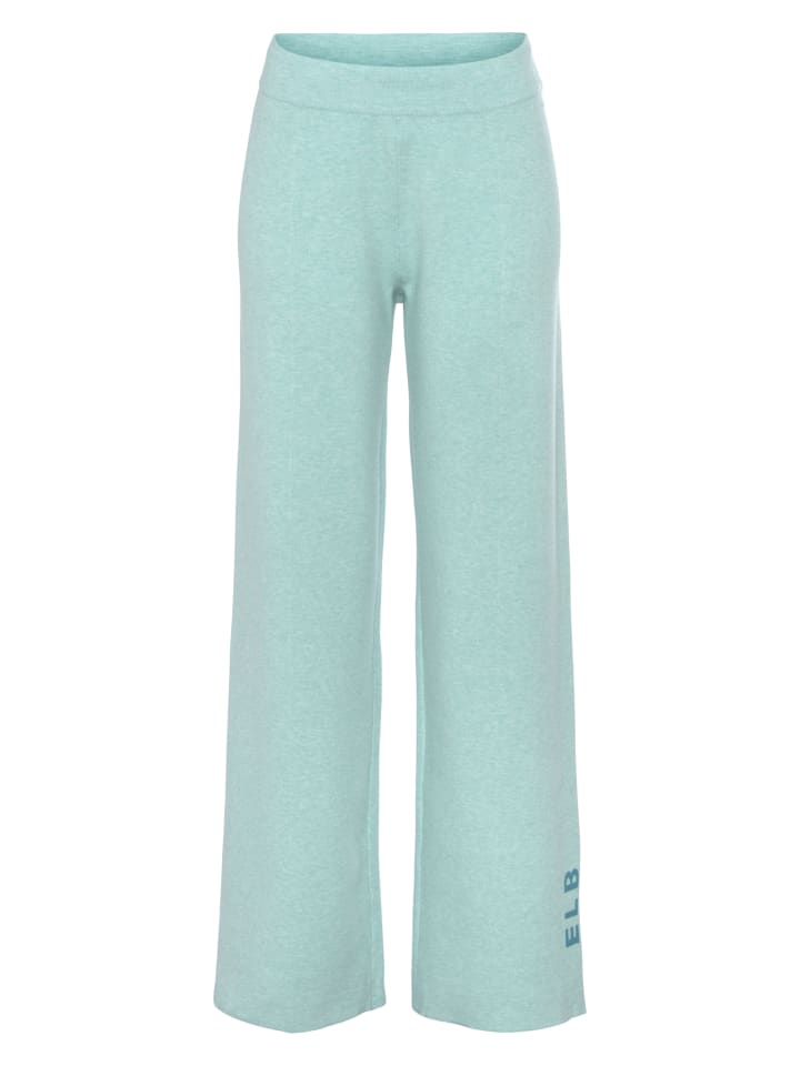 

ELBSAND Вязаные брюки бирюзового цвета