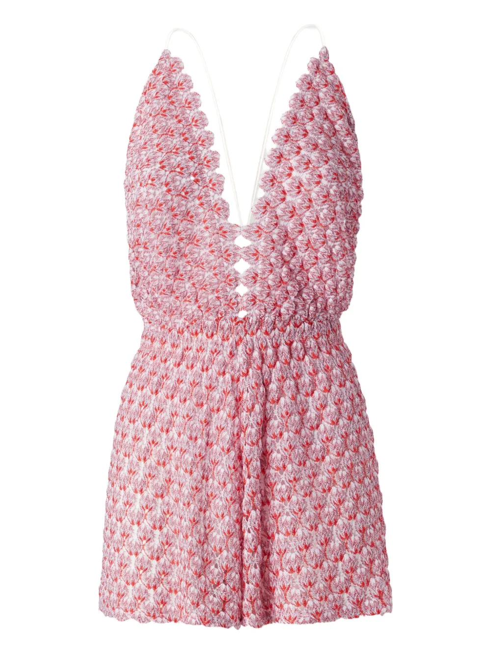 

Кружевной ромпер Missoni, красный